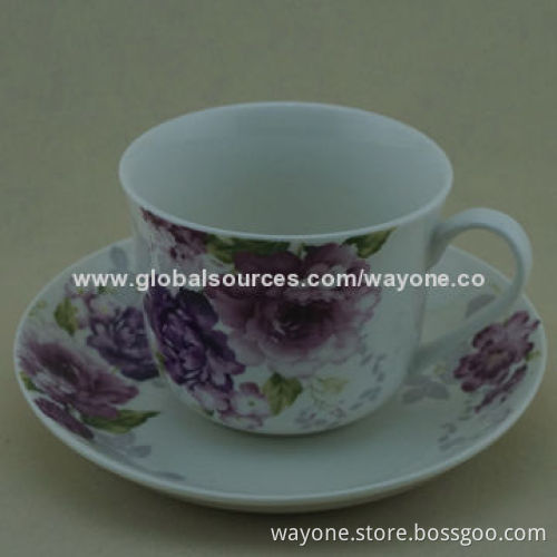 550mL/20oz fine China soup cup and saucer set, nice for promotions